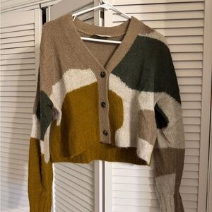 Everlane Multicolor Button-Up Cardigan Sweater